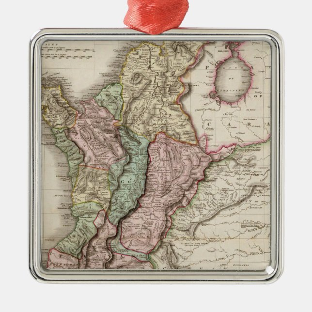 Ornement Carré Argenté Le nouveau Grenada (Devant)