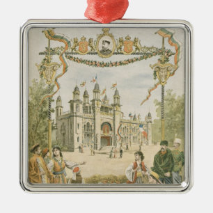 Ornement Carré Argenté Le pavillon bulgare à l'universel