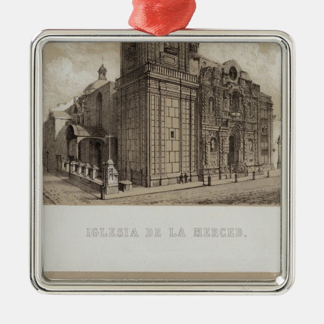 Ornement Carré Argenté Le Pérou 23 (Devant)