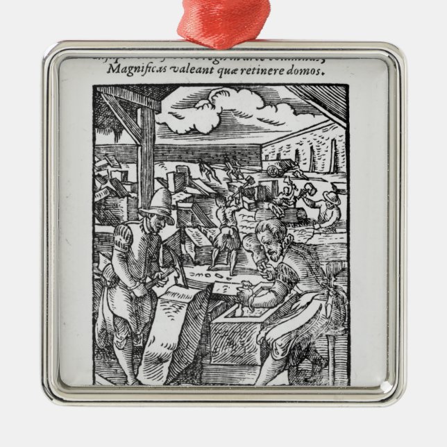 Ornement Carré Argenté Le pierre-coupeur (Devant)