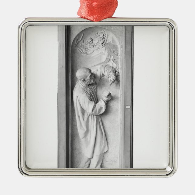 Ornement Carré Argenté Le sculpteur, 1896 (Devant)