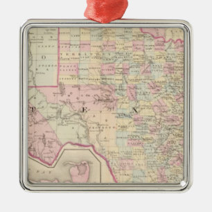 Ornement Carré Argenté Le Texas