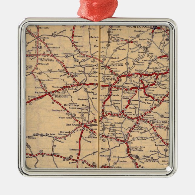 Ornement Carré Argenté Le Texas 11 (Devant)