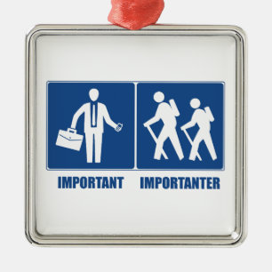 Ornement Carré Argenté Le Travail Est Un Randonnée Important