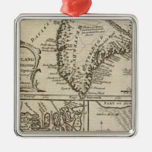 Ornement Carré Argenté Le vieux Groenland