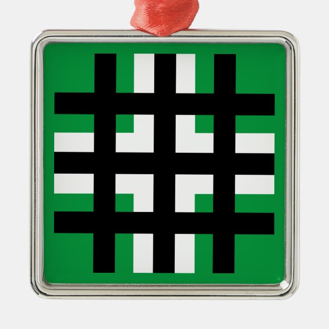 Ornement Carré Argenté Légion de l'Archange Michael (Devant)