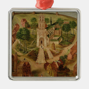 Ornement Carré Argenté L'église du Saint-Gery