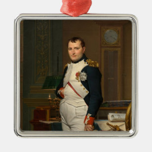 Ornement Carré Argenté L'empereur Napoléon Bonaparte aux Tuileries