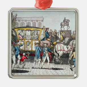 Ornement Carré Argenté L'entrée de Louis XVI dans Paris