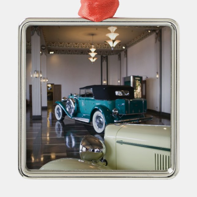 Ornement Carré Argenté Les Etats-Unis, Indiana, auburn : Auburn, corde, (Devant)