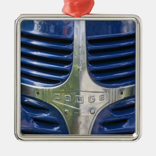 Ornement Carré Argenté Les Etats-Unis, le MASSACHUSETTS, Martha's (Devant)