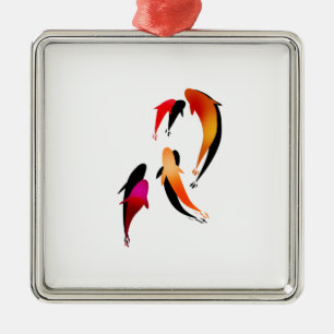 ORNEMENT CARRÉ ARGENTÉ LES PIEDS