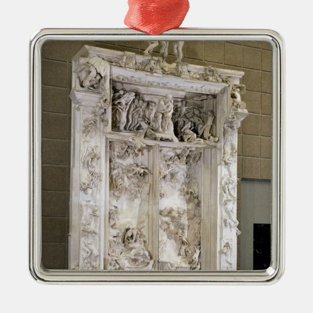 Ornement Carré Argenté Les portes de l'enfer (Devant)