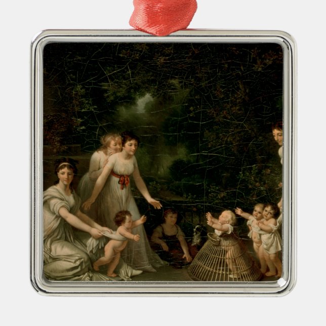 Ornement Carré Argenté Les premières étapes (Devant)