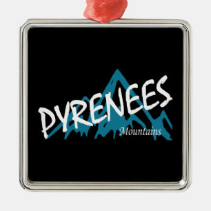 Ornement Carré Argenté Les Pyrénées
