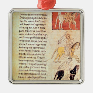 Ornement Carré Argenté Les quatre cavaliers de l'apocalypse