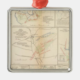 Ornement Carré Argenté Ligne de marche, 16ème C.A.