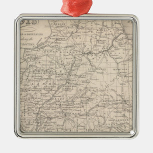 Ornement Carré Argenté L'Illinois 12