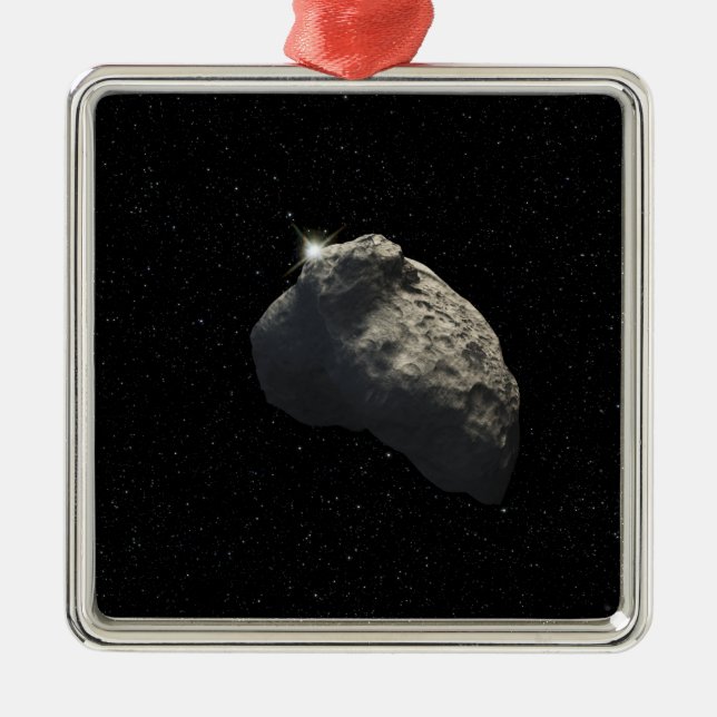 Ornement Carré Argenté L'impression d'un artiste (Devant)