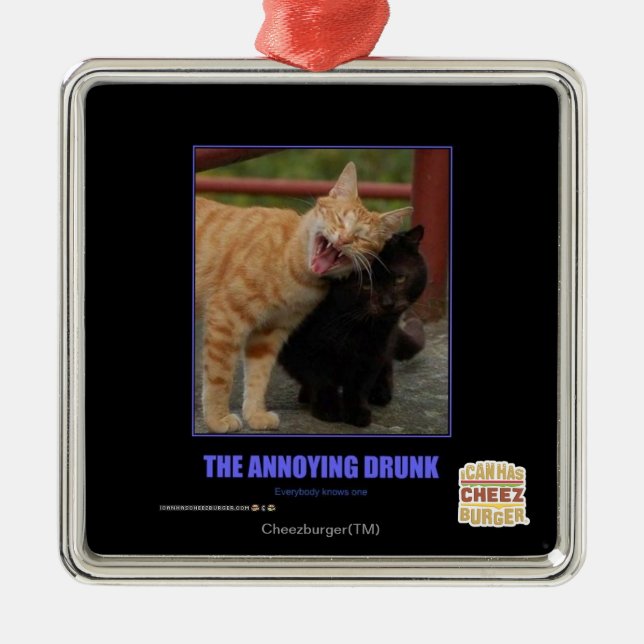 Ornement Carré Argenté L'Irrité (Devant)