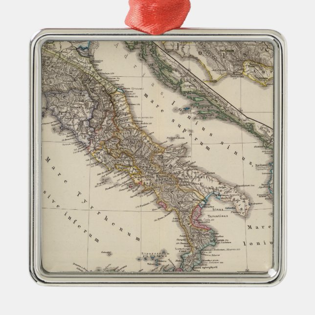 Ornement Carré Argenté L'Italie, cisalpina de Gallia, Sicilia, Sardaigne (Devant)