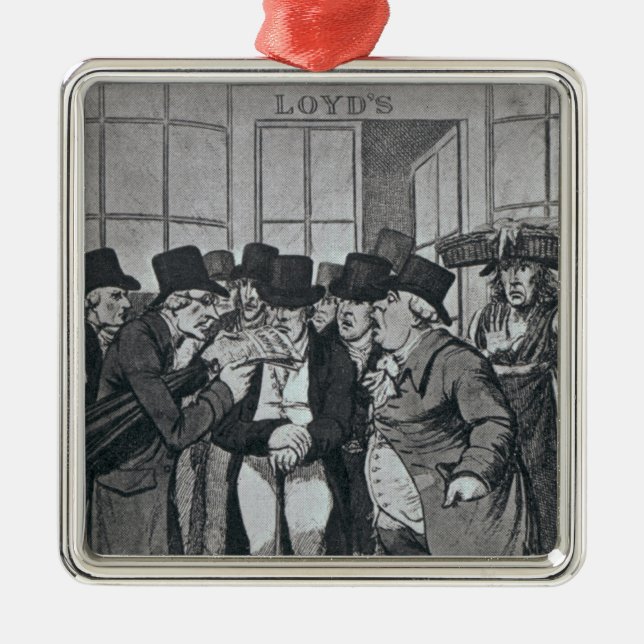 Ornement Carré Argenté Lloyds extérieur de Londres (Devant)