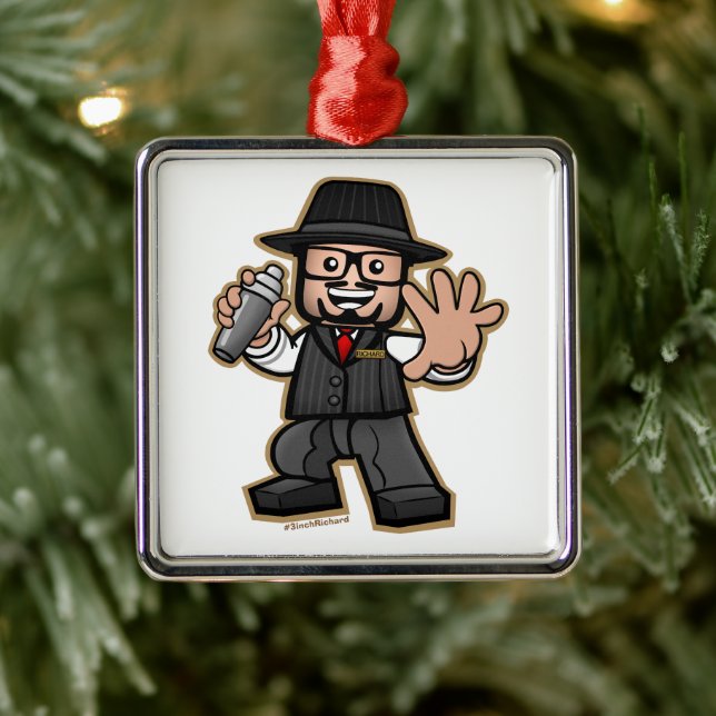 Ornement Carré Argenté L'officiel Richard 3 pouces #3inchRichard (Arbre)