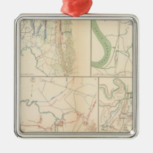 Ornement Carré Argenté Lookout Mountain, Tennessee
