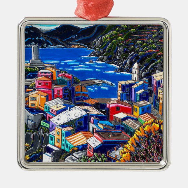 Ornement Carré Argenté L'ornement italien de village (Devant)