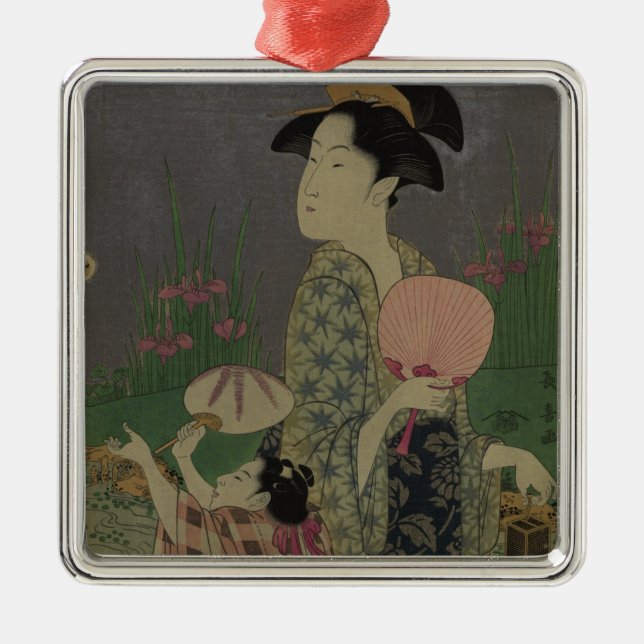 Ornement Carré Argenté Lucioles, 1793 (gravure sur bois en couleur) (Devant)