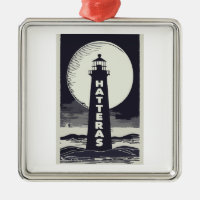 Lune du phare de Cape Hatteras en Caroline du Nord