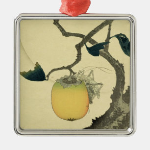 Ornement Carré Argenté Lune, kaki et sauterelle, 1807