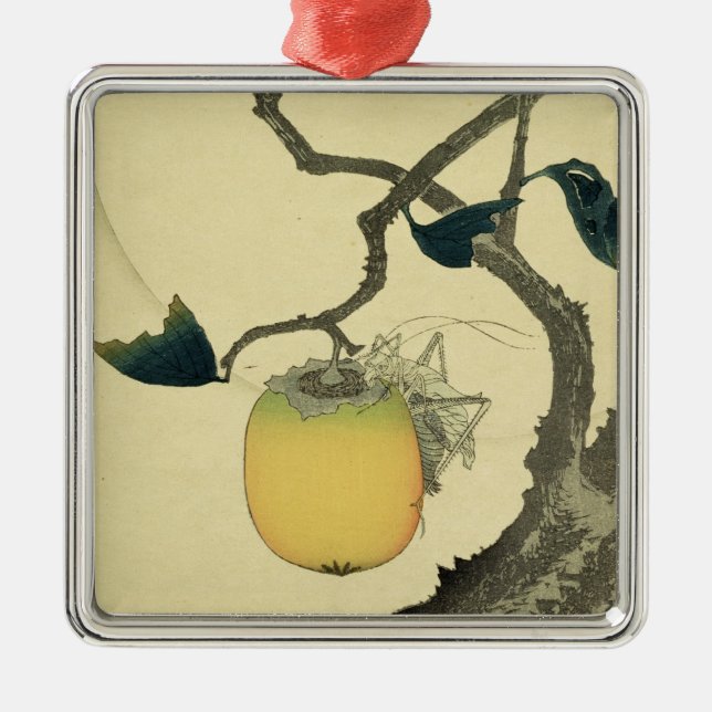 Ornement Carré Argenté Lune, kaki et sauterelle, 1807 (Devant)