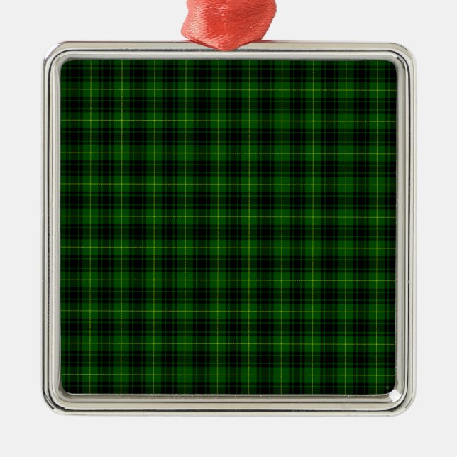 Ornement Carré Argenté MacArthur Tartan (Devant)