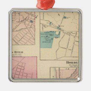 Ornement Carré Argenté Madison, Bordentown, NJ