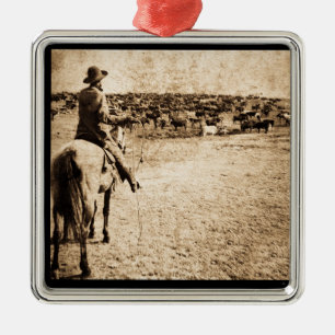 Ornement Carré Argenté Maison sur la gamme