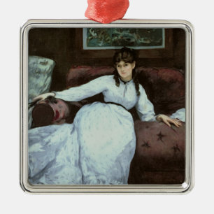 Ornement Carré Argenté Manet le repos, portrait de Berthe Morisot