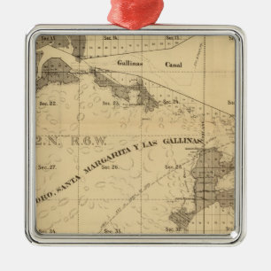 Ornement Carré Argenté Marais salés et marées