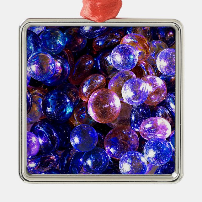 Ornement Carré Argenté Marbres (Devant)