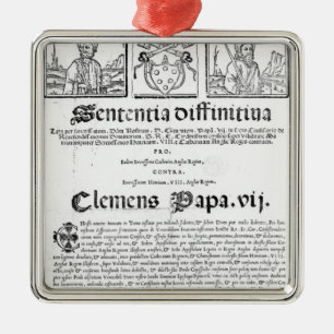 Ornement Carré Argenté Mariage de Henry VIII et de Catherine d'Aragon