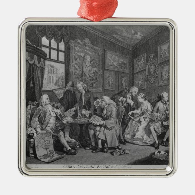 Ornement Carré Argenté Mariage un mode de La (Devant)