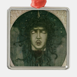 Ornement Carré Argenté Medusa, 1919