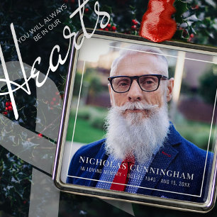 Ornement Carré Argenté Mémoire de l'amour - Souvenir de la mémoire