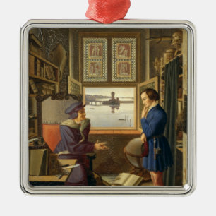 Ornement Carré Argenté Mephisto et l'étudiant, 1828