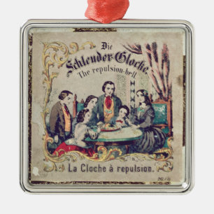 Ornement Carré Argenté Meurent Schleuder Glocke - la cloche de répulsion