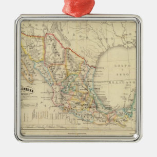 Ornement Carré Argenté Mexique