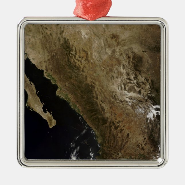 Ornement Carré Argenté Mexique du Nord (Devant)