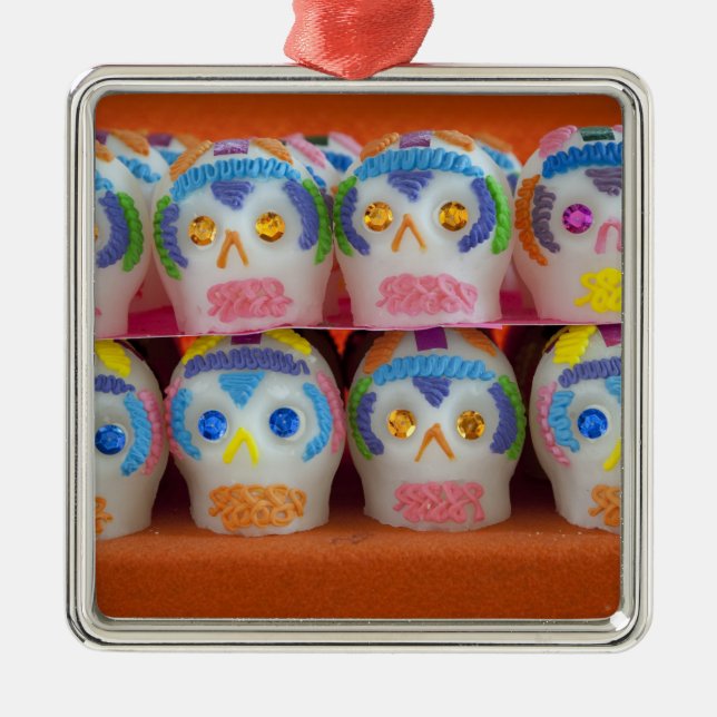 Ornement Carré Argenté Mexique, province d'Oaxaca, Oaxaca, marché d'Abast (Devant)