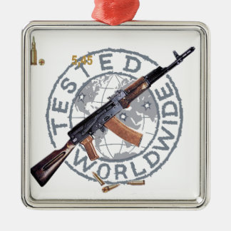 ORNEMENT CARRÉ ARGENTÉ MILITAIRES RUSSES RARES D'ARME À FEU DE