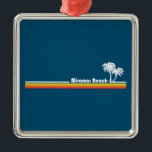 Ornement Carré Argenté Miramar Beach Floride<br><div class="desc">Miramar Beach Florida est l'un des quartiers de plage les plus divertissants et variés de South Walton.</div>